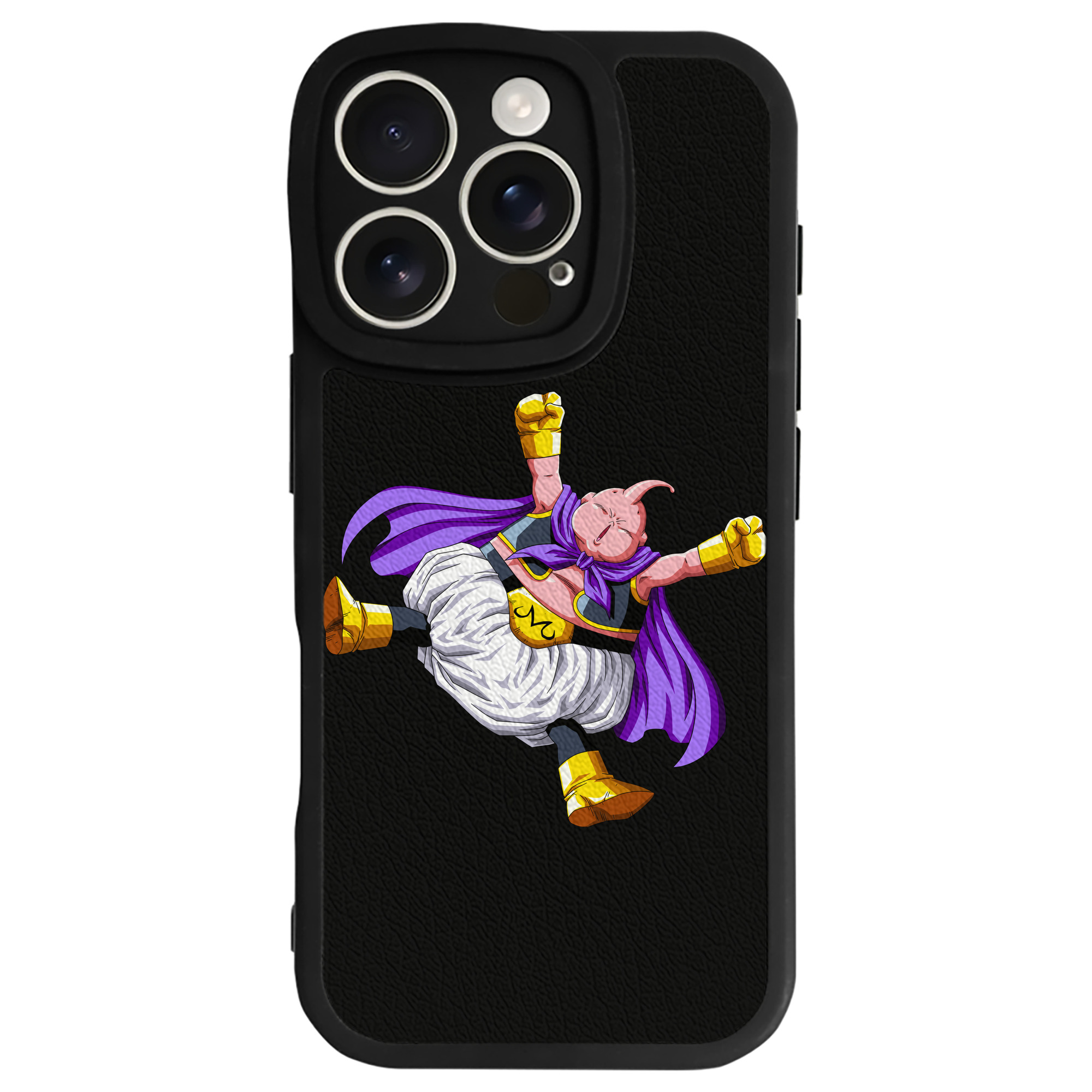 （画像用） ドラゴンボール 魔人ブウ DRAGON BALL Majin Buu 【iPhone 16シリーズ対応】シリコンスマホケース（レザー調） 材質：シリコン